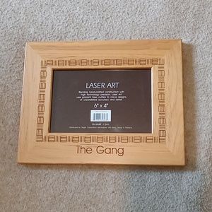 6x4 Wood Picture Frame laser art reads ' The Gang' tribal detail